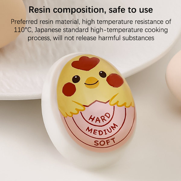 Keitetyn munan ajastin Egg täydellinen värinvaihtoajastin Ympäristöystävällinen