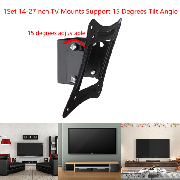 14-27" TV-fäste LCD LED-skärm Väggfäste Flat Panel Ram S