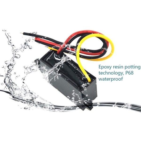 12V til 5V 3A 15W DC-DC Step Down Buck Converter Strømforsyning Mo Single Female USB