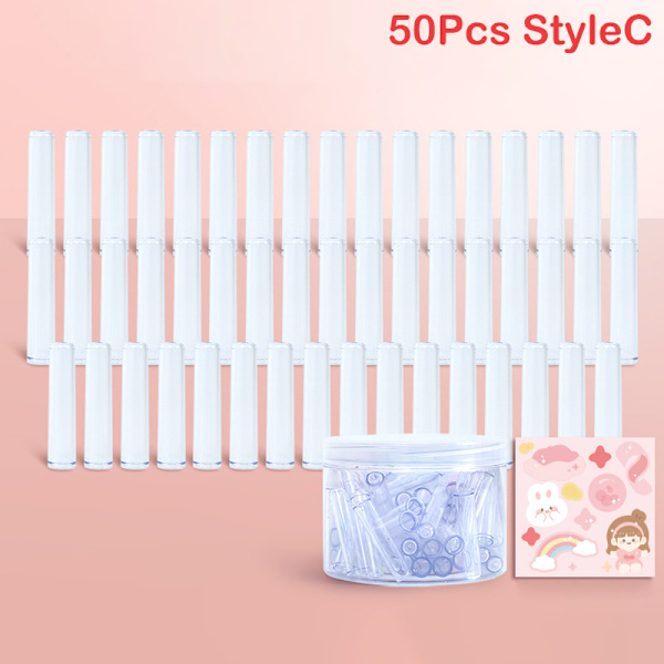 24/50 stk. e Pencil Cap Sleeve Cover Extender Plastic Protector S 50Pcs StyleC