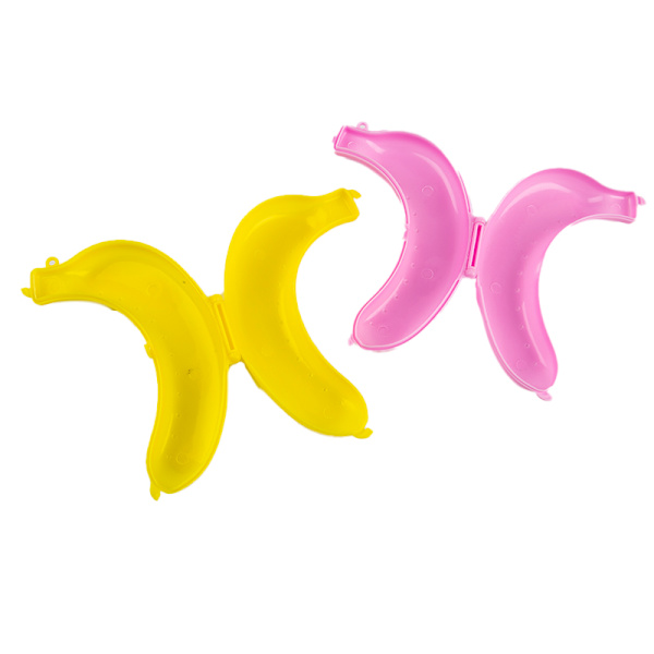 e Banana Case Protector Box Container Trip Outdoor Lunch Fruit Yellow