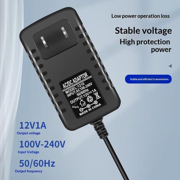 DC 12V 3A Strömadapter AC 100-240V Ingångsströmförsörjning Laddare Universal 24V1A