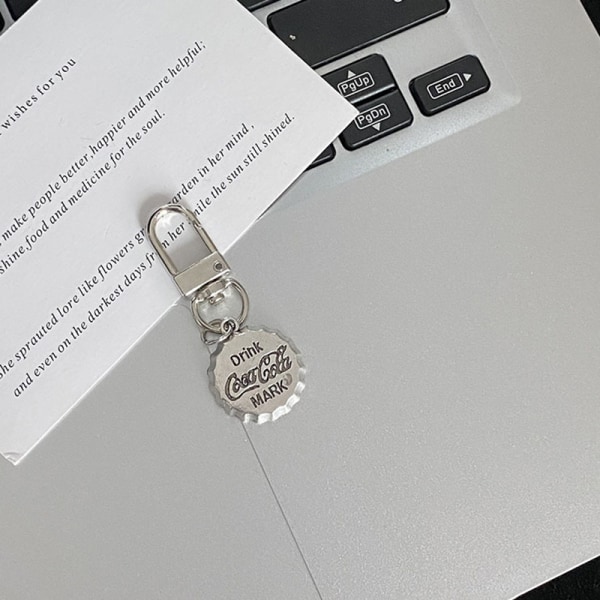 Cross Keychain Creative pyörivä reppuriipus Silver-A4