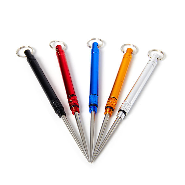Titanium bärbar multifunktionell tandpetare flaska frukt Silver