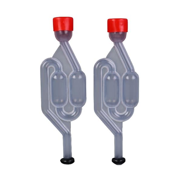 2/4 st bubbellås för damejeanne och jästank tätningsventil without lid 2pcs
