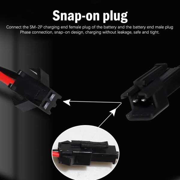 3,6V 4,8V 6V 7,2V NiMH batteri USB-lader for fjernkontroll A5