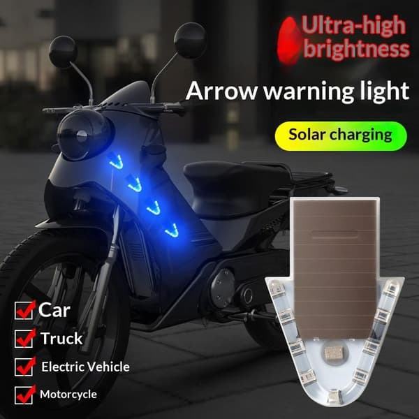 Solljus Bil Pil Blinkande Ljus Trådlös Multi Mode LED Varning A1