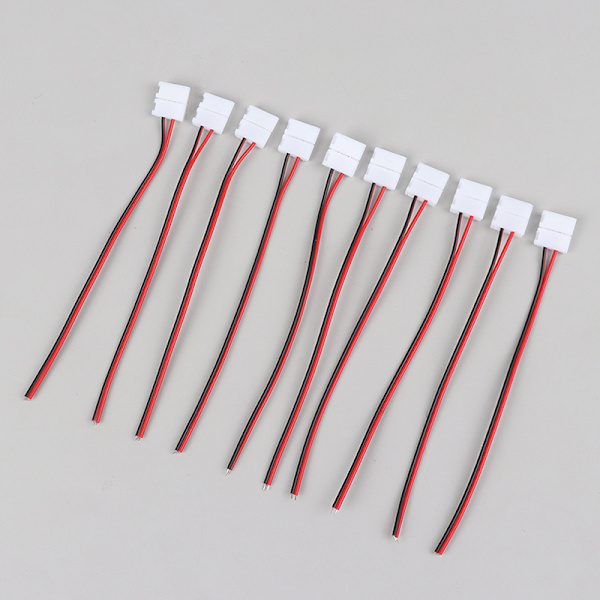 10 Stk 2 Pin Power 8mm 10mm LED Strips Lights Connector Splejs 8mm