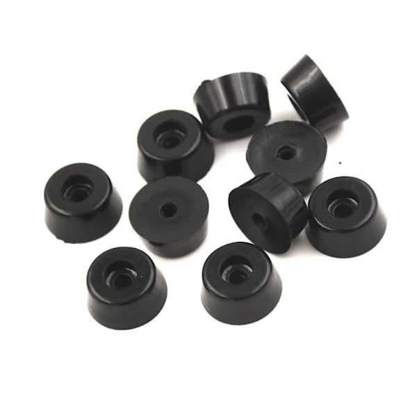 10 stk skridsikre gummifødder Beskyttelsespuder Møbelinstrument 19*15*11mm