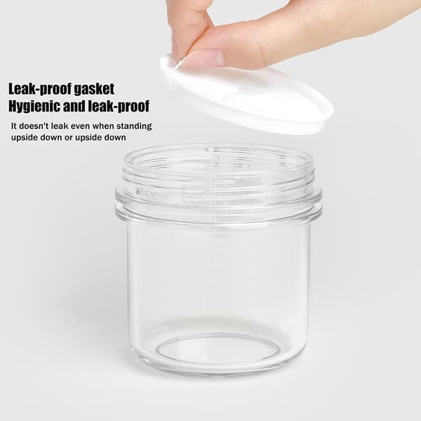 1 stk påfyllbare kosmetiske prøvebokser Klar plast ansiktskrem 50ml
