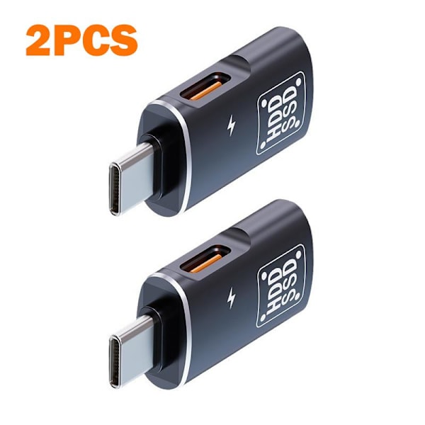 2-i-1 Type C OTG Adapter USB 2.0 Hun Til Telefoner/Bærbare Computere - D Silver