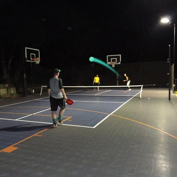 Lysende Pickleball Holdbart Natlys Udendørs Konkurrence Billed Green