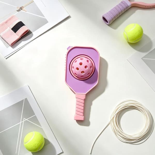 1 stk Pickleball Racketformet Fidget-leketøy med roterbar ball A2