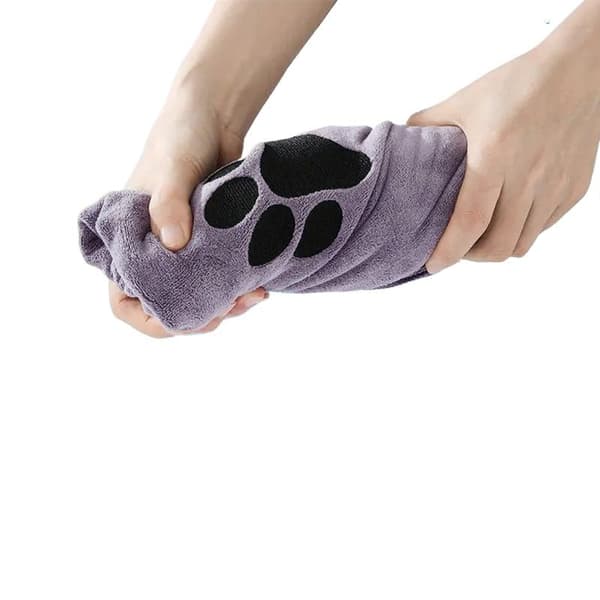 Mikrofiber kæledyrsbadehåndklæde broderet superblødt absorberende håndklæde