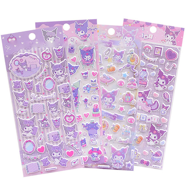 Sanrio 3D Cartoon Foam Stickers Kulomi Sticker Lila Kids Gir A1