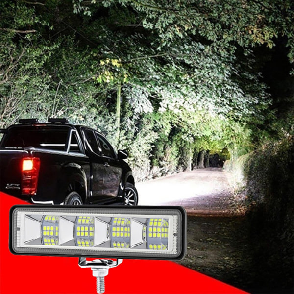 6 tum LED arbetsljus Spot Beam Bar Bil SUV Dimljus 24LED 2PCS
