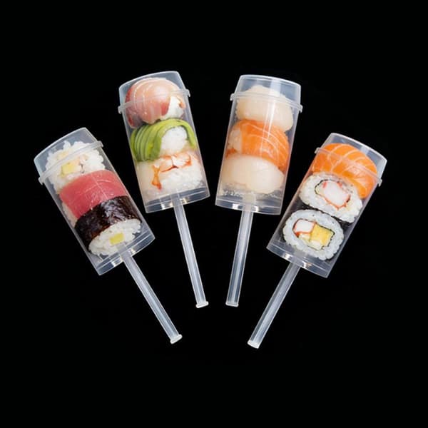 10/20 stk engangs sushiboks tom sushiform kjegle push U L1