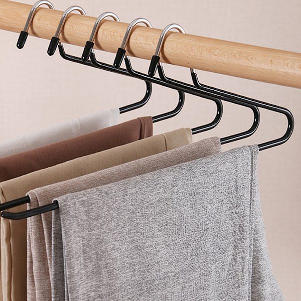 Metal Open-end Non-Slip Slacks Byxhängare Byxhängare Org Gray