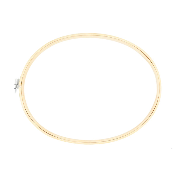Bambus Ramme Broderi Hoop Ring DIY Broderi Maling Cross 10cm