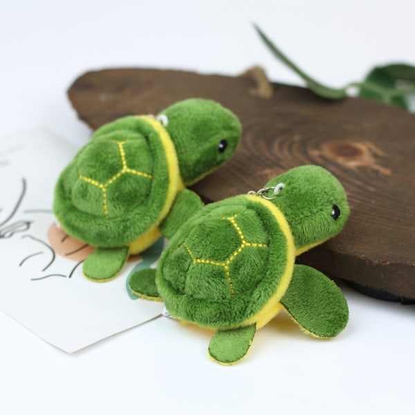 Muoti Little Turtle Pehmeä Pehmo Nukke Avaimenperä ja Sarjakuva Tortoi