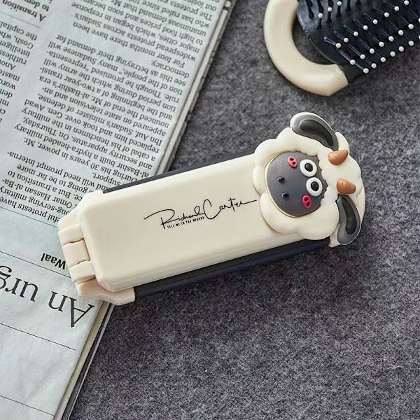 Mini Portable Hairbrus Foldekamhoved Massage Travel Hair Co Sheep