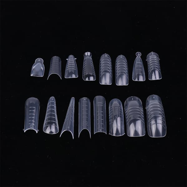 60 Stk ABS Extension Nail Forms For UV Gel Polish False Nail Art 8
