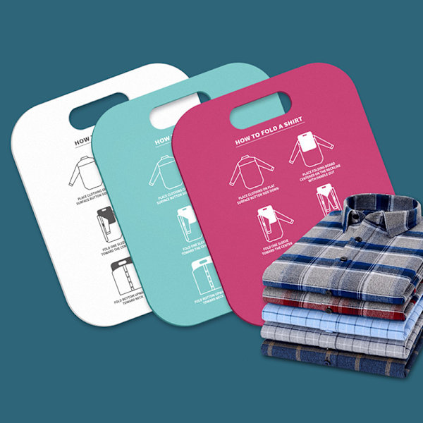 Kotitalouksien paita Folding Board Lasten/Aikuisten Vaatteet Folder Closet Green