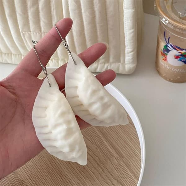 Simulering Dumpling Långsamt Stigande Nyckelring Mjuk Leksakspresenter