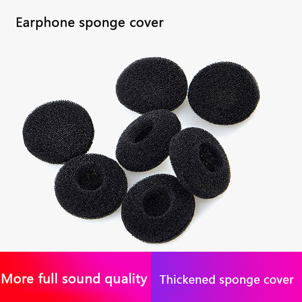 20st öronkuddar för hörlurar Skum 18mm svamp Bluetooth Pink