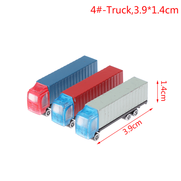 1:100-200 Dukkehus Miniatyrbil Lastebil Container Modell Billeketøy 4#-Truck,3.9*1.4cm