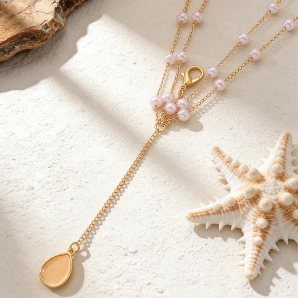 Boho Perle Taljekæde Guld Lagdelt Mavekæde Strand Kropskæde A4