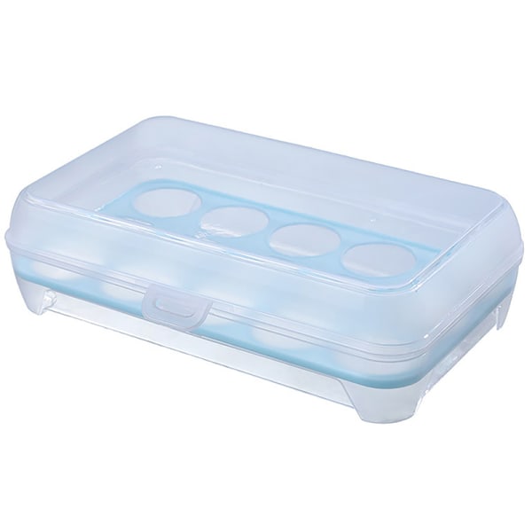 15 Grids Egg Oppbevaringsboks Egg Kartong PP Case Egg Box Tray White