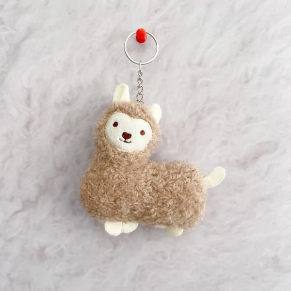 Mode e Tecknad Alpaca Nyckelring Kawaii Kreativ Plyschdocka Ke A2