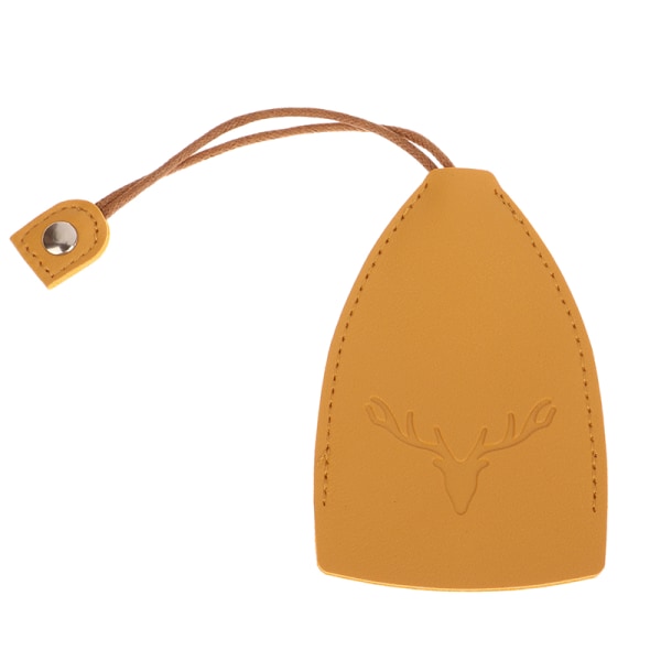 1 stk Christmas Elk nøgleboks Udtræk nøglepunge PU lædernøgle C Yellow