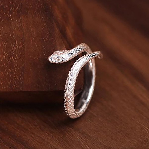 Creative Snake Ring Muoti Eläinsormus Avaava Tail Rin