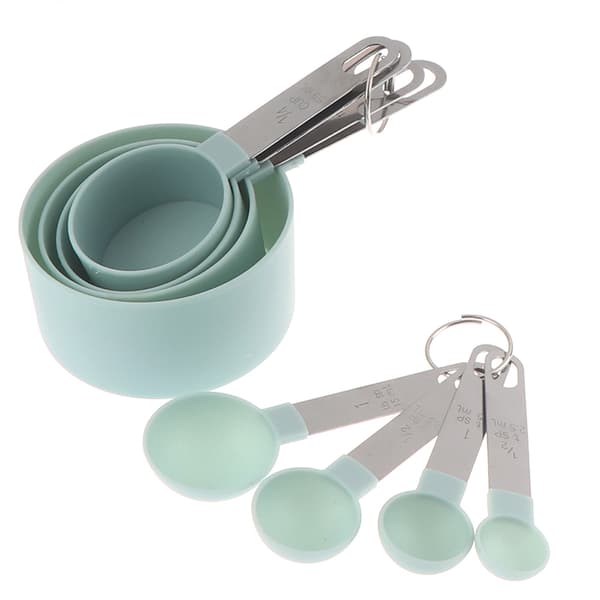 8 STK Målekopper Skjeer Kjøkken Baking Matlaging Bakeware Kitc