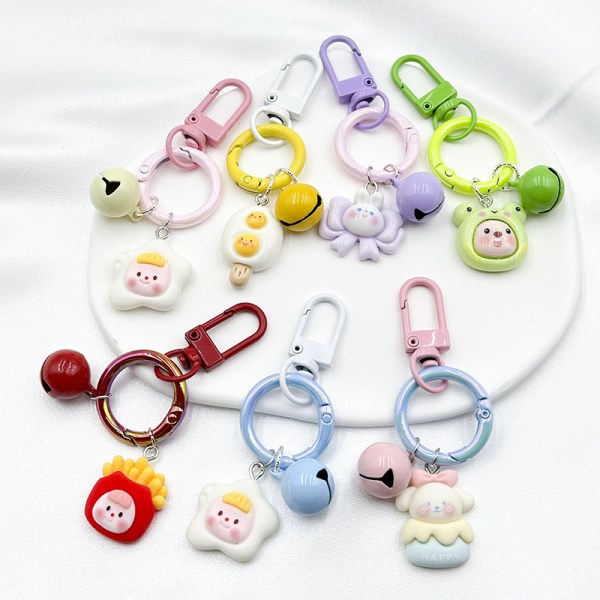 Kawaii Cartoon Keychain Creative e Car Avaimenperä Laukku Riipus Deco A15