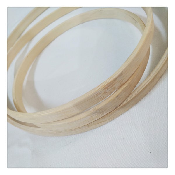 Hot DIY Wood Art Craft Bamboo Circle -ristipistoompelu 30cm