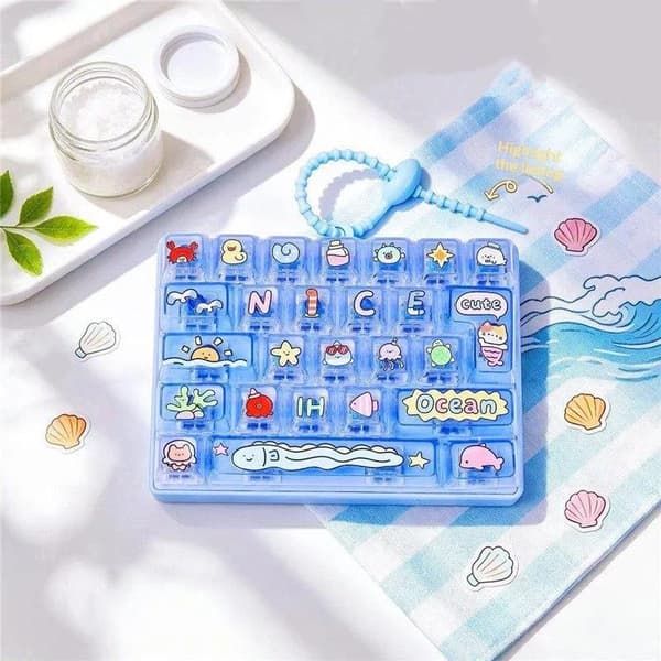26 ruudukon näppäimistön näppäinhattu Clicker Fidget Fidget näppäimistön näppäinhatut A2