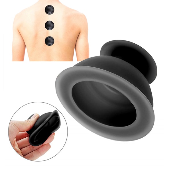 Vakuumdåser Anti Cellulite Sugekopper Silikone Vacuum Cupping Transparent