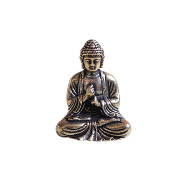 1 STK Mini Size Thai Style Buddha Staty Heminredning