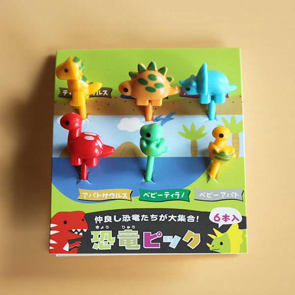 Mini Kids s Animal Fruit Picks Forks Skole lunsjboks tilbehør