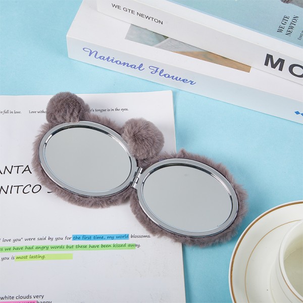 1PC tegneserie Koala kompakt speil kosmetisk sammenleggbar bærbart merke