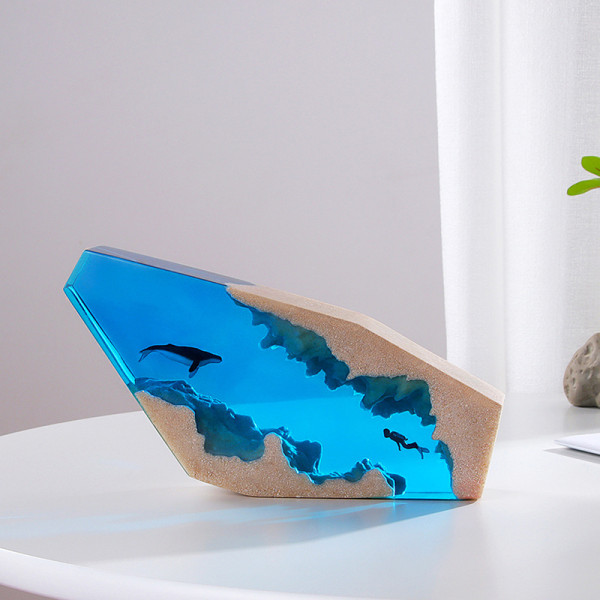 Diver 3D Micro Landscape Mini Resin Fylling Charm Resin smykker A13