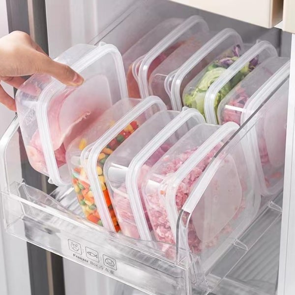 Förseglad plastkonserveringsbox Kylskåp Förvaringsbox Microw