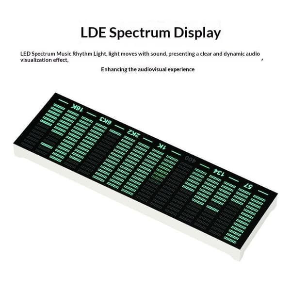 1 stk LED Musik Visualizer Lys 6 Dynamiske Tilstande Lydaktiveret A2