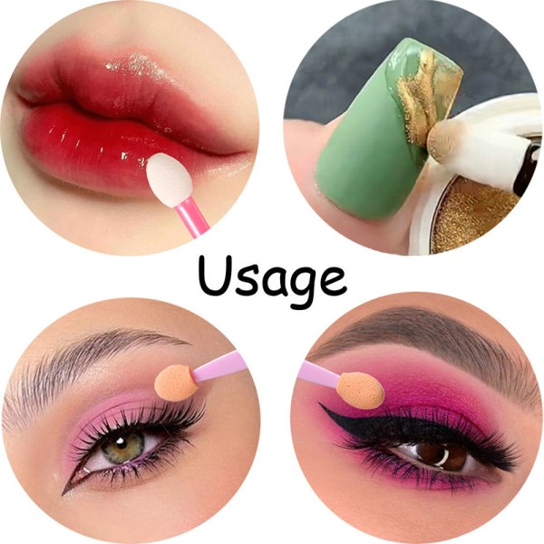 10 kpl Nail Brush Nail Mirror Powder Brush Gradient sienet Nail A3