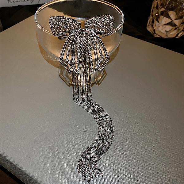 Muodikkaat, herkät rusettitupsuiset hiusklipsit naisille Sparkly Rhines A2