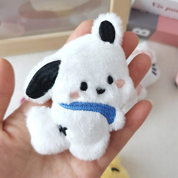 Sarjakuva Pehmo Doll Rintaneula Melody Kuromi Koristeellinen ja Pins Bag A White