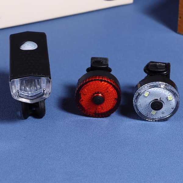 Cykelbakljus Strålkastare Cykel Bakljus USB-laddning Cykelsäkerhet B